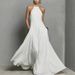 Women's Elegant Backless Hollow Long Dress Fashion Hight Waist Solid Swing Dresses Sexy Halter Sleeveless Vacation Party Dress_ecoleips.com
