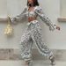 2026 New European And American Cross-Border Women's Sleeve Waist-Exposing Casual Simple Long Pants Fashion_ecoleips.com