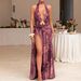 Women's Sexy Slit Slim Fit Fashion Sleeveless Long Suspender Dress New Design_ecoleips.com