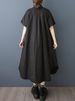 White Vintage Oversized Shirt Dresses For Women Summer New In Short Sleeve Loose Casual Long Dress Fashion Elegant Clothing 2025_ecoleips.com