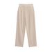 Suitable For All Seasons Z Style Women's Fashion Linen Blend Loose Pleated Straight Pants2753335_ecoleips.com