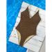 Women's Polka Dot Halter One Piece Swimsuit European American Style Suspender High End Bikini for Beach Hot Springs 2026 New_ecoleips.com