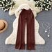 Women's High-Waisted Slim-Fit Casual Pants Summer Shoulder Strap Detail Flattering Silhouette for Slimmer Hips_ecoleips.com