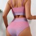 Women's Clothing New Striped Tight Fitting Sling Backless Sexy Split Swimsuit Female Bikini Set_ecoleips.com