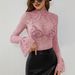 2026 New Sexy Paisley Lace Slim Fit Flared Sleeve Top For Women_ecoleips.com