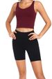 Summer New Style With No Awkward Lines, Double-Sided Brushed Yoga Shorts, Elastic Slim Fit, Outdoor Sports Quarter Pants_ecoleips.com