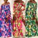 Women's Clothing Summer Newholiday Style One Shoulder Large Swing Skirt Sexy Printed Dress_ecoleips.com