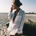 Women's Clothing Wrinkled Fabric Shirt Beach Sun Protection Casual Vacation Outerwear_ecoleips.com
