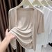 DiYun European And American Y2K Fashion Simple Short-Sleeve Shirt Women's Clothing 2026 Spring/Summer_ecoleips.com