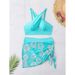 Plus Size Swim Dress Bikini Set – Floral Print Two-Piece Swimsuit With Skirt & Adjustable Straps_ecoleips.com