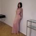Elegant Mesh Asymmetrical One-Shoulder Long Sleeve Bodycon Evening Dress For Women - Stretch Polyester Formal Gown With Pleated Detail_ecoleips.com