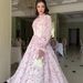European And American 2025 Spring New Vintage Elegant Long-Sleeve Waist-Cinching Floral Dress For Women_ecoleips.com