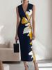 Printed Dress Long Dress Fashion Women's Clothing_ecoleips.com