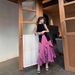 This Year's Trend: Elegant Stylish Goddess Style, Irregular Top And High-End Dress Set For Summer_ecoleips.com