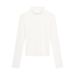 Half Turtleneck Long-sleeved T-shirt With Loose And Thin Small Stand-up Neck Bottoming Shirt For Women_ecoleips.com