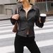 Women's Slim Fit Striped Cardigan Long Sleeve Lapel Button Down Shirt Versatile Top For Spring/Autumn European And American Style_ecoleips.com