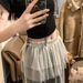 K New Plus Size Women's Clothing Design, Niche Lace Mesh Straps, Unique Layering, Fart Curtain, Short Skirt, Half Skirt_ecoleips.com