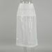 Talenza White Mesh High Waist Skirt Women's Sexy See-through Loose Straight Slit Skirt Elegant Solid Retro Patchwork Party Skirt_ecoleips.com