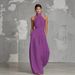 Women's Elegant Slim Fit Jumpsuit Halter Neck Backless Sleeveless Summer New Solid Color Style_ecoleips.com