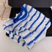Women's Skin Friendly Breathable Linen Striped Knit T-Shirt Highly Recommended Super Comfortable Flattering Early Spring Sun Protection Top_ecoleips.com