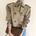 Aria Basics Korean 2026 Spring/Autumn Vintage Lapel Design Double-Breasted Loose Versatile Long-Sleeve Short Trench Coat For Women_ecoleips.com