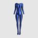 Women's Clothing Rhythmic Gymnastics Clothing Yoga Elastic Glossy Tights Body Shaping Bodybuilding Sports All Inclusive Jumpsuit Women's Long Sleeved_ecoleips.com