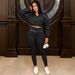 Women's Stylish Casual Sportswear Set - Slim Fit Long Sleeve Zip-Up Two-Piece Outfit For Spring & Fall_ecoleips.com