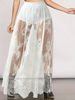 K European And American Style Women's Clothing New Dark Lace See Through Half Skirt Long Skirt Gothic Style_ecoleips.com