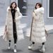 Women's Clothing Winter New Cotton Jacket Large Fur Collar Medium Length Slim Belt Slim Temperament Down Cotton Jacket Women's Jacket_ecoleips.com