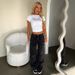 Women's Clothing Fashion Retro Pocket Washed Straight Workwear Jeans Joint Wide Leg Casual Jeans_ecoleips.com
