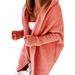 Cozy Batwing Sleeve Hooded Cardigan Sweater For Women - Soft Acrylic Knit Pullover With Long Sleeves & Oversized Fit, Vintage Casual Style_ecoleips.com