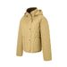 Women’s Quilted Puffer Jacket – Detachable Hood, Lightweight Polyester Fill, Short-Length Winter Coat (S-XL), (Black/Beige/Army Green)_ecoleips.com