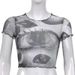 Y2K Street Style Hot Girl T-Shirt Women's Short Sleeve Cropped Top Ins European American Fashion Glasses Vest Retro_ecoleips.com