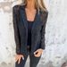 Women's Western Style Lace Shirt Suit - Spring Summer Casual Blouse & Skirt Set | Pure Color European & American Fashion Outfit_ecoleips.com
