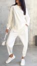 2024 Autumn Winter European And American Cross-Border Independent Station New Women's Casual Round Neck Loose Irregular_ecoleips.com