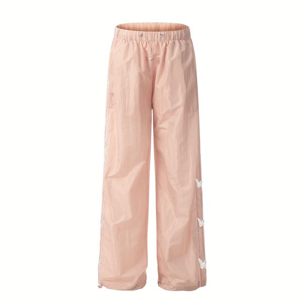OREETA Thin Breathable Slimming Sports For Women, Autumn Design Sense Butterfly Bow Wide Leg Casual Pants_ecoleips.com