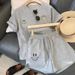 Smiley Face Casual Sportswear Set For Women Summer Loose Fit Two Piece Stylish And Youthful_ecoleips.com