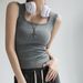White Cotton Vest Blazer Inner Layer Sleeveless Camisole Women Spring Summer Autumn Outerwear Plus Size Top_ecoleips.com