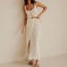 Women's Clothing Spring And Summer Casual Beach Style Suit Sling Slit Design Strappy Long Skirt Two Piece Suit_ecoleips.com