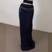 New 2025 Sexy Elegant Solid Color Minimalist Midi Skirt for Women Floor Length Spring/Summer European And American Style Wholesale_ecoleips.com