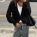 Minimalist Button-Up Knit Cardigan – Oversized Long-Sleeve Open-Front Sweater For Women (V-Neck, Solid Colors, Effortless Resort & Daily Wear)_ecoleips.com