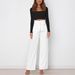 Spring/Summer Women's Wide Leg Pants Casual Versatile High Waist Slimming Tie Waist Bow Workwear Style_ecoleips.com