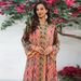Women's Long Sleeve Embroidered Kaftan Dress – Flowy Maxi Dress With Ethnic Print & Beading (Polyester, S-Xxl, Multi-Color)_ecoleips.com