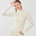 Women's Warm Fleece Lined Yoga Jacket Slim Fit Long Sleeved Zip Up Running Fitness Top For Autumn Winter_ecoleips.com