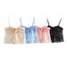 Aria Basics Aria Basics 2025 European And American Style Spring Women's Sequined Slim-fit Camisole Top 5039_ecoleips.com