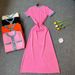 YuooMuoo Brand Fashion Vintage Denim Patchwork O-neck Knit Maxi Dress Casual Oversize Pockets Long Shirt Dress Chic Party Robes_ecoleips.com