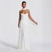 Elegant Back Tie Strapless Bodycon Dress, Sophisticated A-Line Long Evening Gown For Weddings, Parties, And Formal Events_ecoleips.com