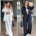 Women's Clothing Two Piece Suits Casual Elastic Waist Loose Trousers Ladies Shirt Suits_ecoleips.com