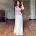 Modest Abaya Dress Women's Elegant Long Sleeved Color Blocked Dress Autumn Fashion Pleated Skirt Year Round Polyester_ecoleips.com