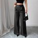 High-Waisted Straight Leg Trousers – Women's Office Pants With Stretch (Black/Grey/Coffee/Burgundy/Olive/Light Blue, S-XXL)_ecoleips.com